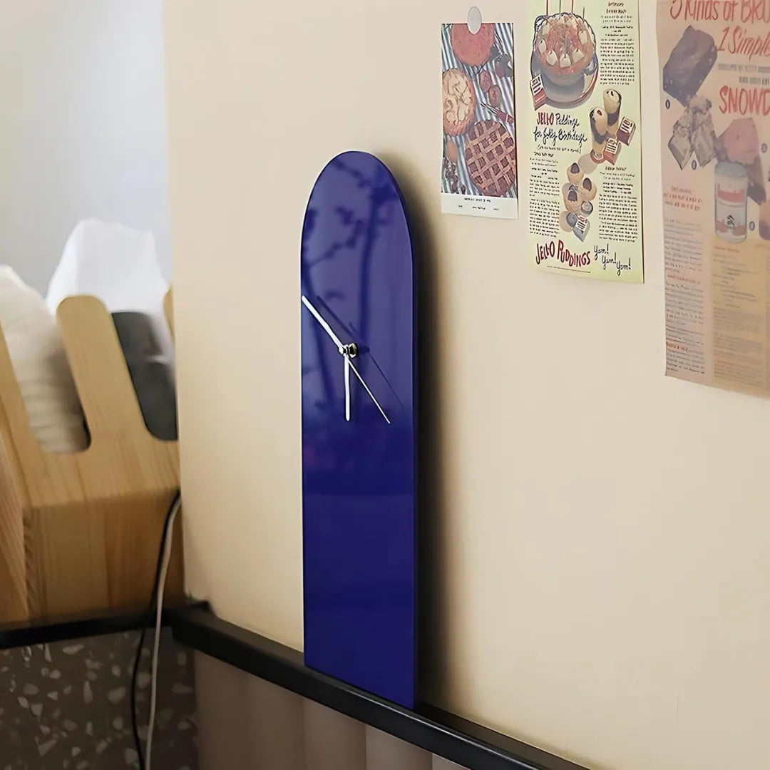 Blue Acrylic Accent Clock