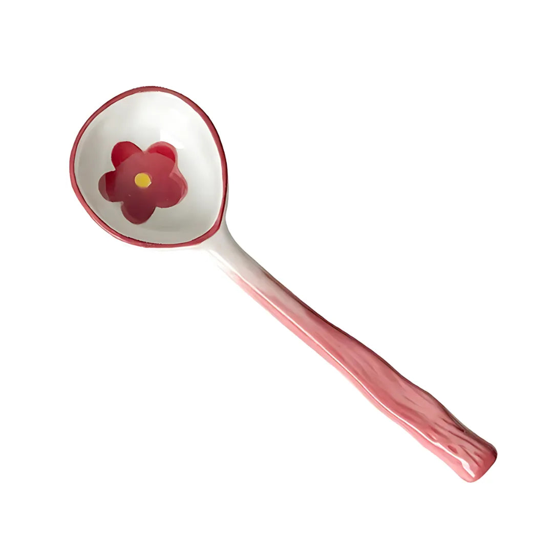 Painted Ceramic Spoon