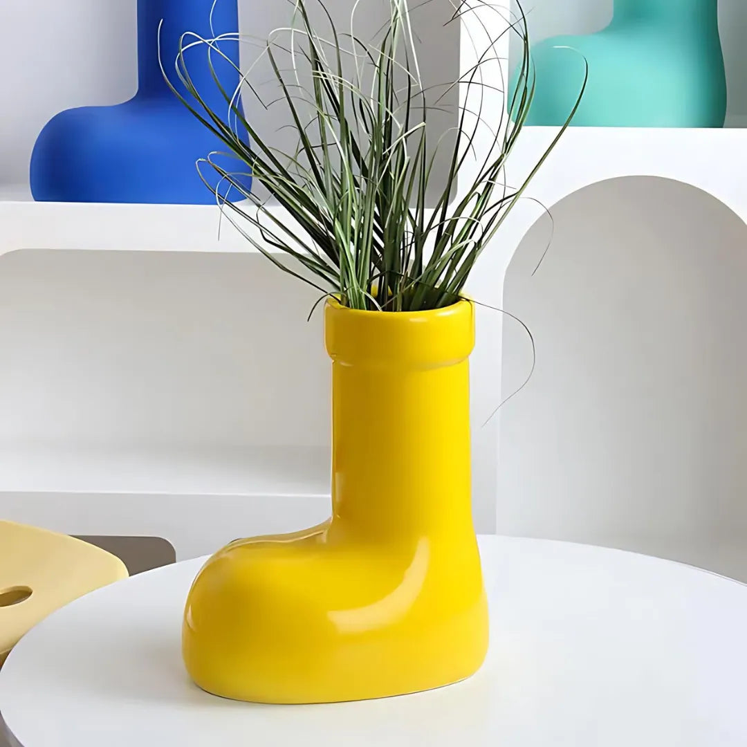 Ceramic Boot Vase